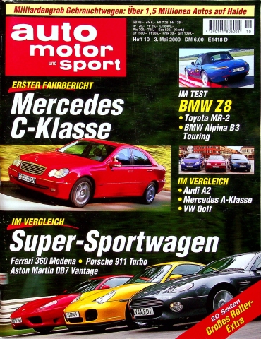 Deckblatt Auto Motor und Sport (10/2000)